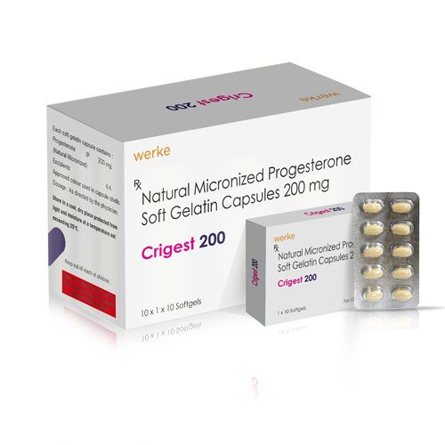 CRIGEST-200 SOFTGEL CAPSULES 10X1X10 WITH STRIP PACKING