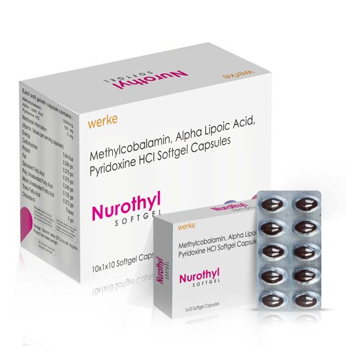 NUROTHYL SOFTGEL CAPSULES CARTON WITH STRIP PAKCING